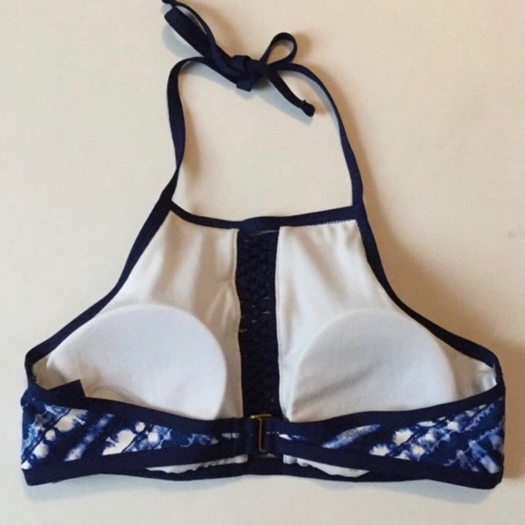 Apt. 9 Blue High Tide Halter Top Bikini Large 12-14 NWT - Picture 3 of 9